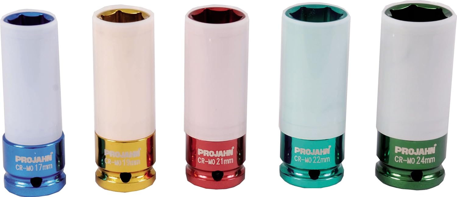 Projahn 382022 Impact Socket for Alloy Wheels 22 mm 1/2 Inch Depth