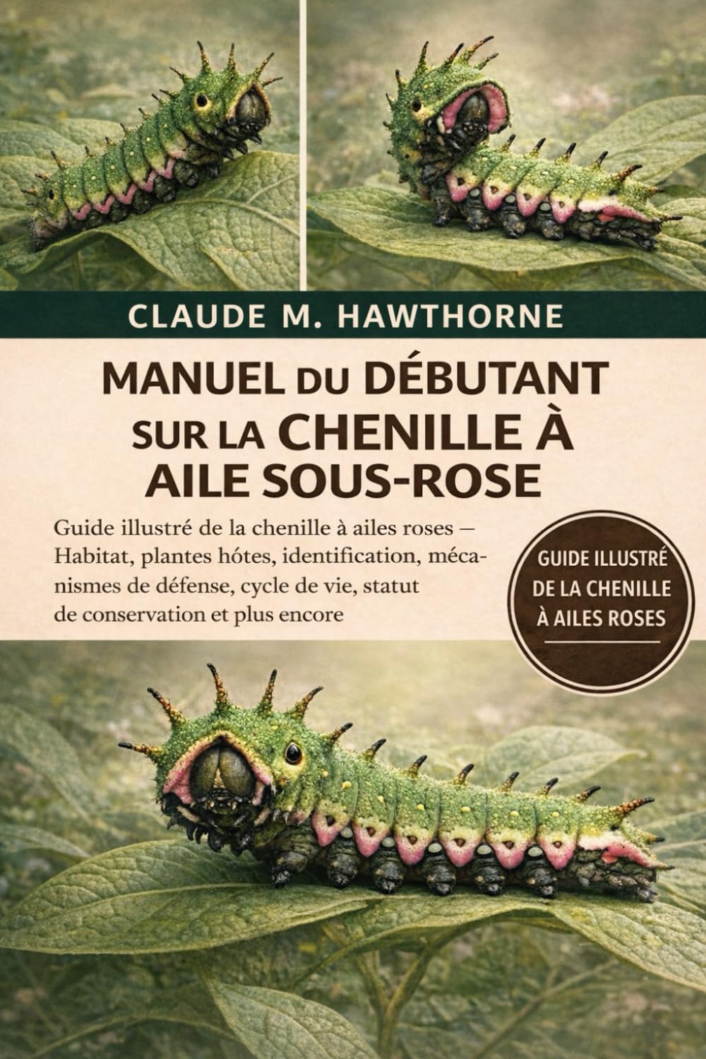 MANUEL DU DÉBUTANT SUR LA CHENILLE À AILE SOUS-ROSE: Guide illustré de la chenille à ailes roses – Habitat, plantes hôtes, identification, mécanismes ... de vie, statut de conservation et plus encore