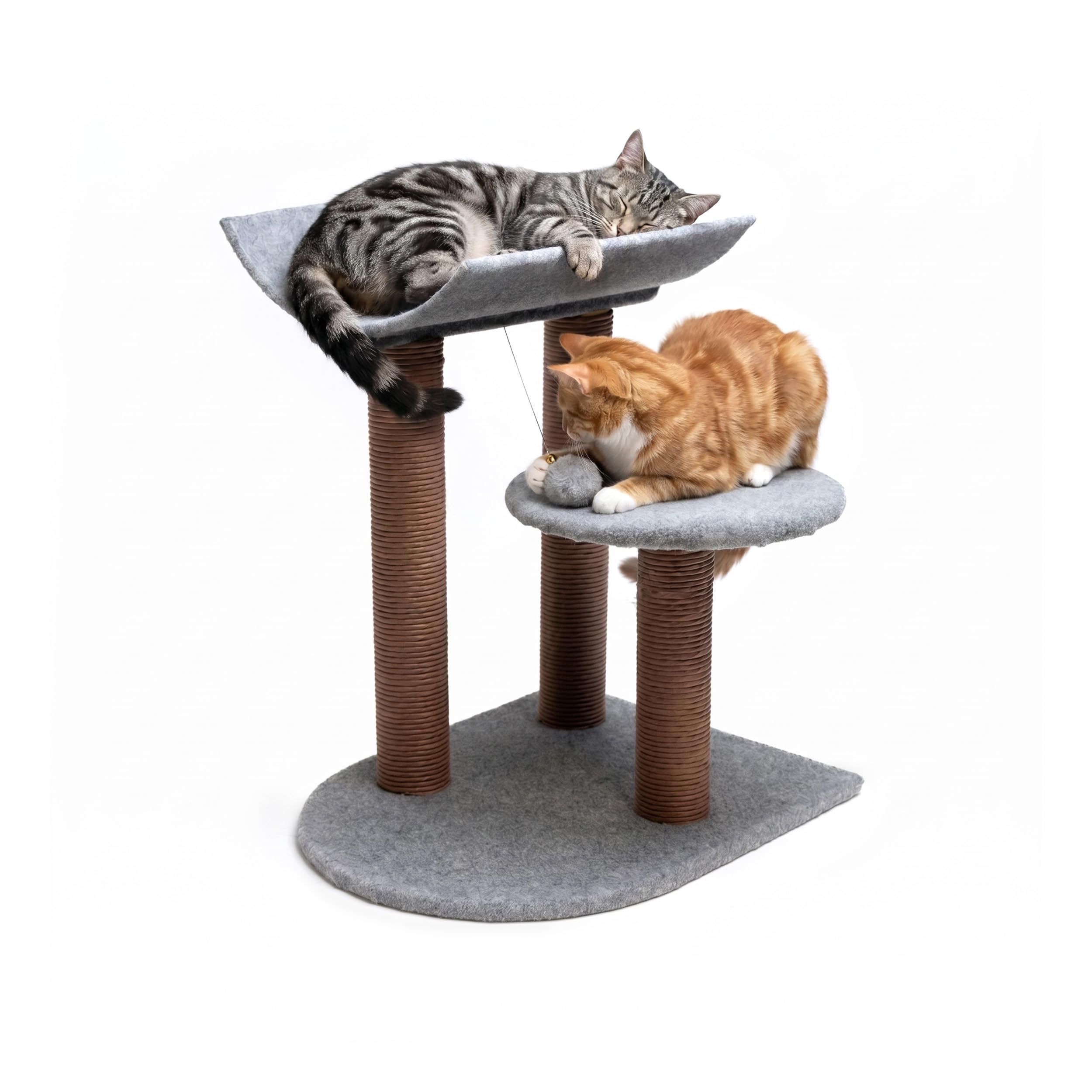 Griffoir chat 58 cm pour protéger vos meubles grâce au sisal et double plate-forme Aqpet