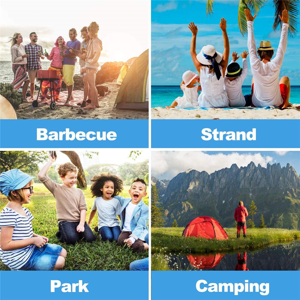 Tende Pop-up, Tende da Campeggio sulla Spiaggia, Tende Pieghevoli per Esterni Resistenti Ai Raggi UV, Leggere E Impermeabili, Come Tende da Sole per Le Case dei Bambini E I Giardini Blu - Ray