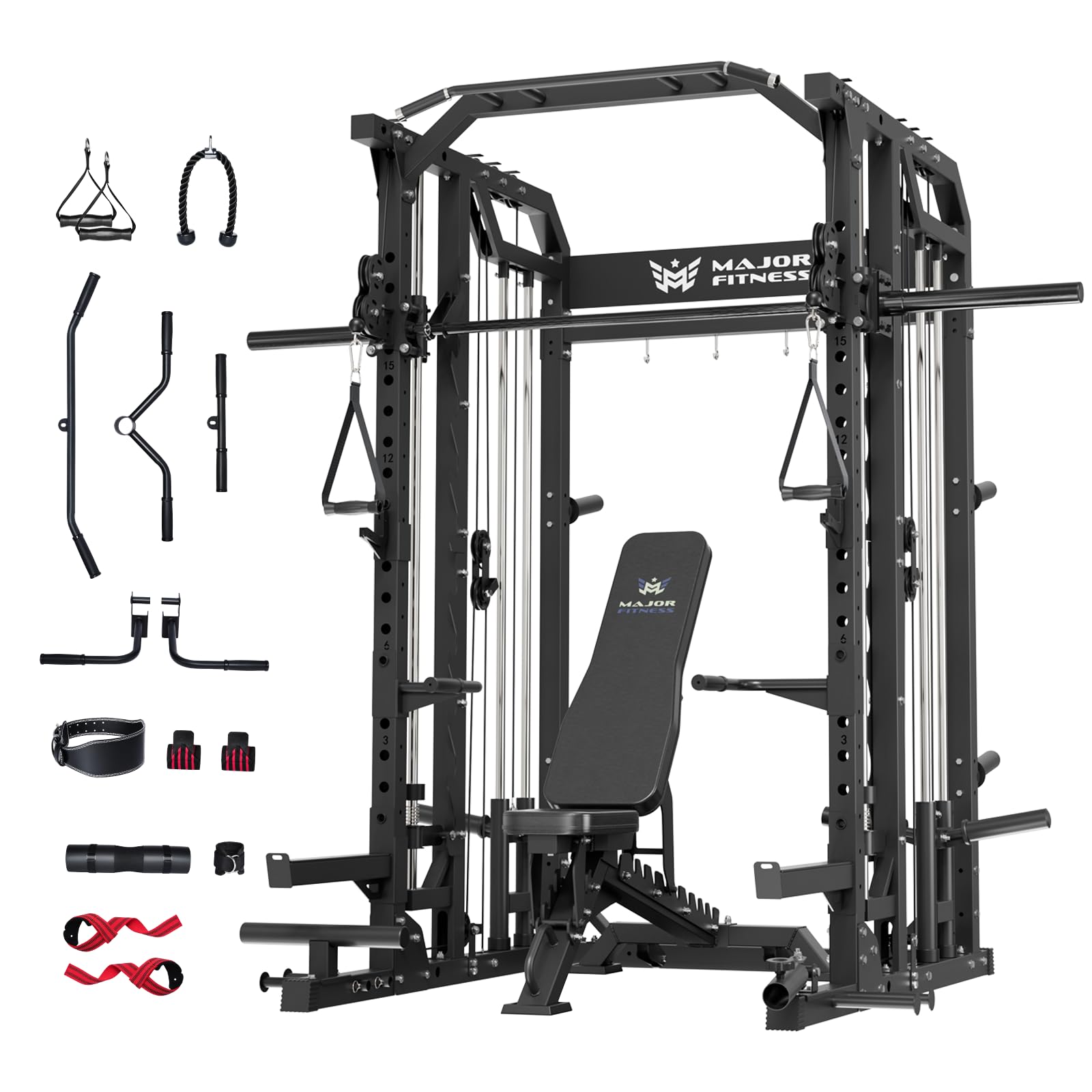 Smith Machine All In One Body Workout Machine Major Fitnessdrone2