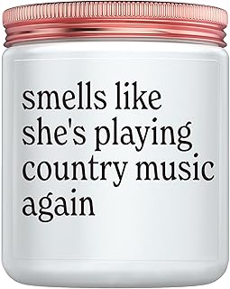 Music Teacher Gifts for Women - Funny Gifts for Country Music Lovers Women - Female Musicians Christmas Birthday Gift Idea Music Enthusiasts Candle