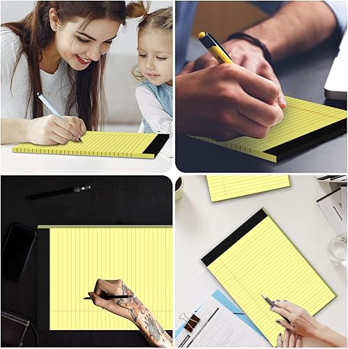 Miniatura 19 de Bloc de notas legales pequeños de 4 x 6 pulgadas, bloc de notas rayado universitario, 30 hojas por bloc, bloc de notas de escritura blanco