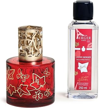 MAISON BERGER Lampe Berger Gift Set, Lolita Lempicka Sweet, Red Lamp