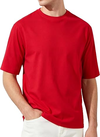 KikizYe Mens Short Sleeve Tee Cotton Crew Neck T-Shirts