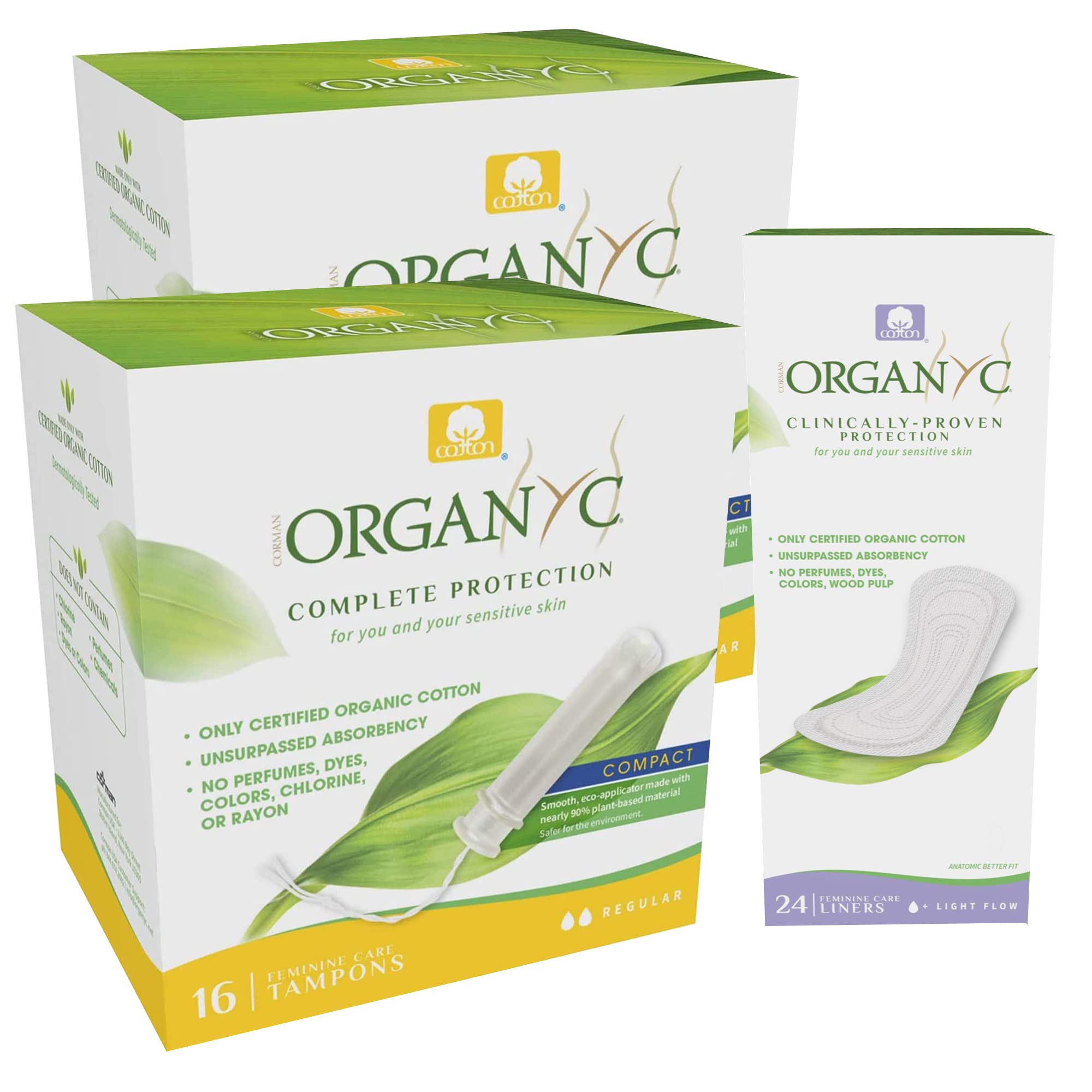 Buy Organyc 100 Certified Cotton Tampons, Based EcoApplicator