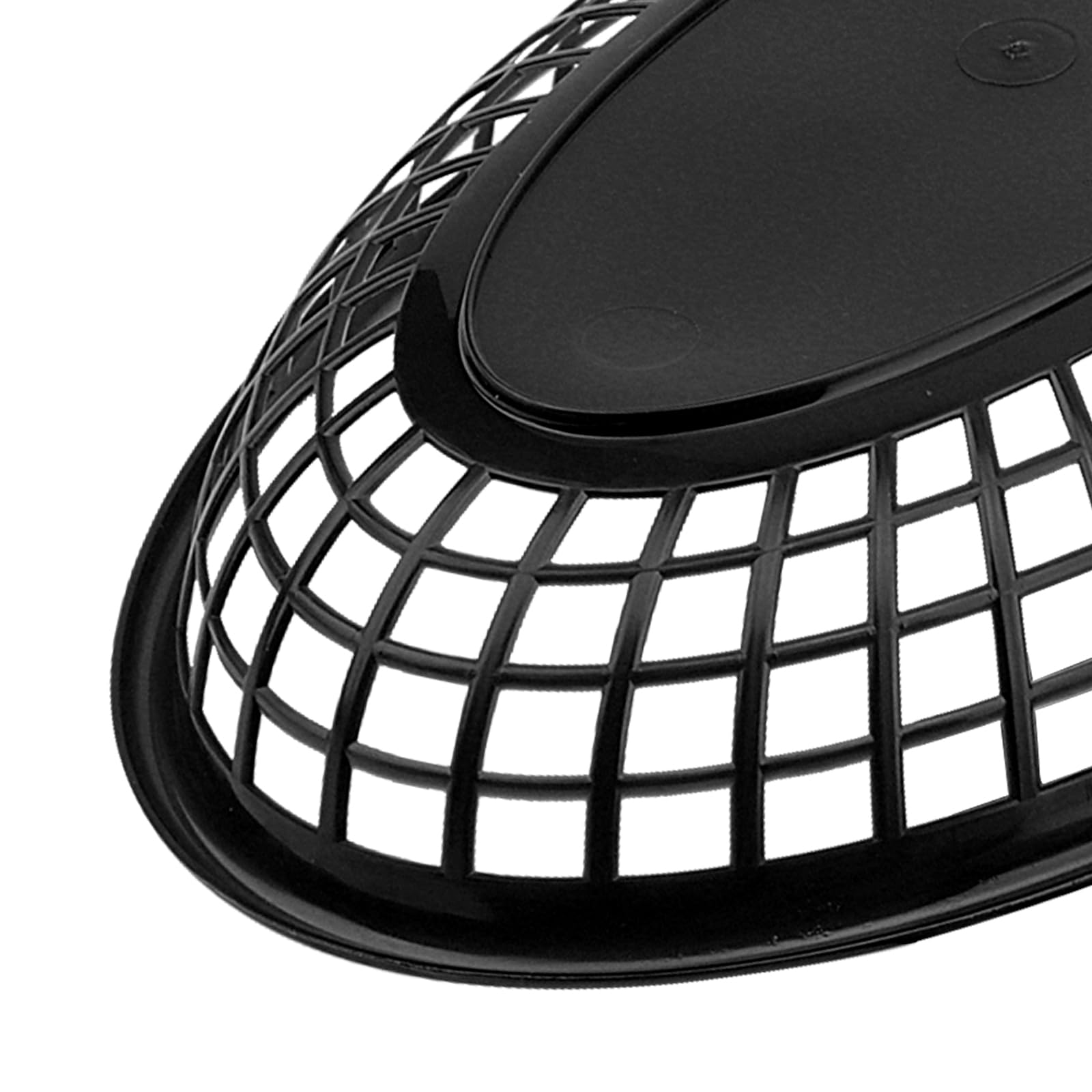 KEILEOHO Lot de 60 paniers ovales en plastique - 24 x 15,5 x 4,7 cm - Noir