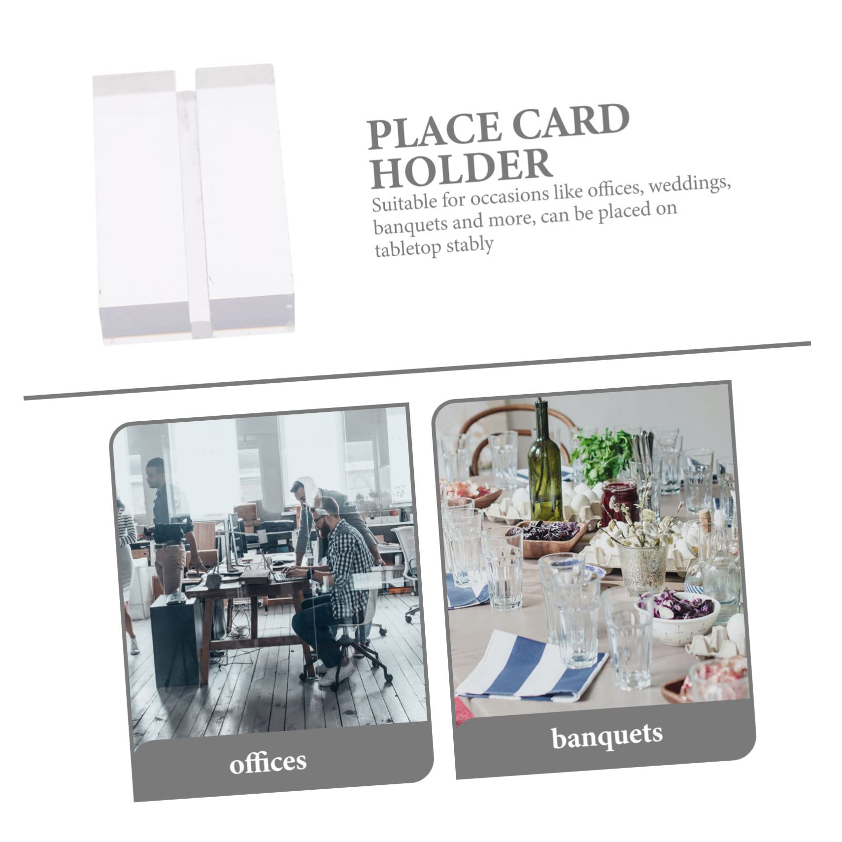 COLLBATH 16stücke Acryl-kartenständer als Platzkartenhalter Tischnummernständer und Kartenpräsentationsständer für Hochzeiten Büros und Dinnerpartys