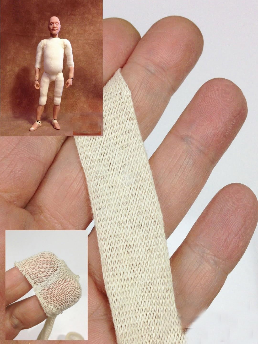 Morezmore M01190 9ft Tubular Puppet Padding Body Wrap Stretch Cotton Tube