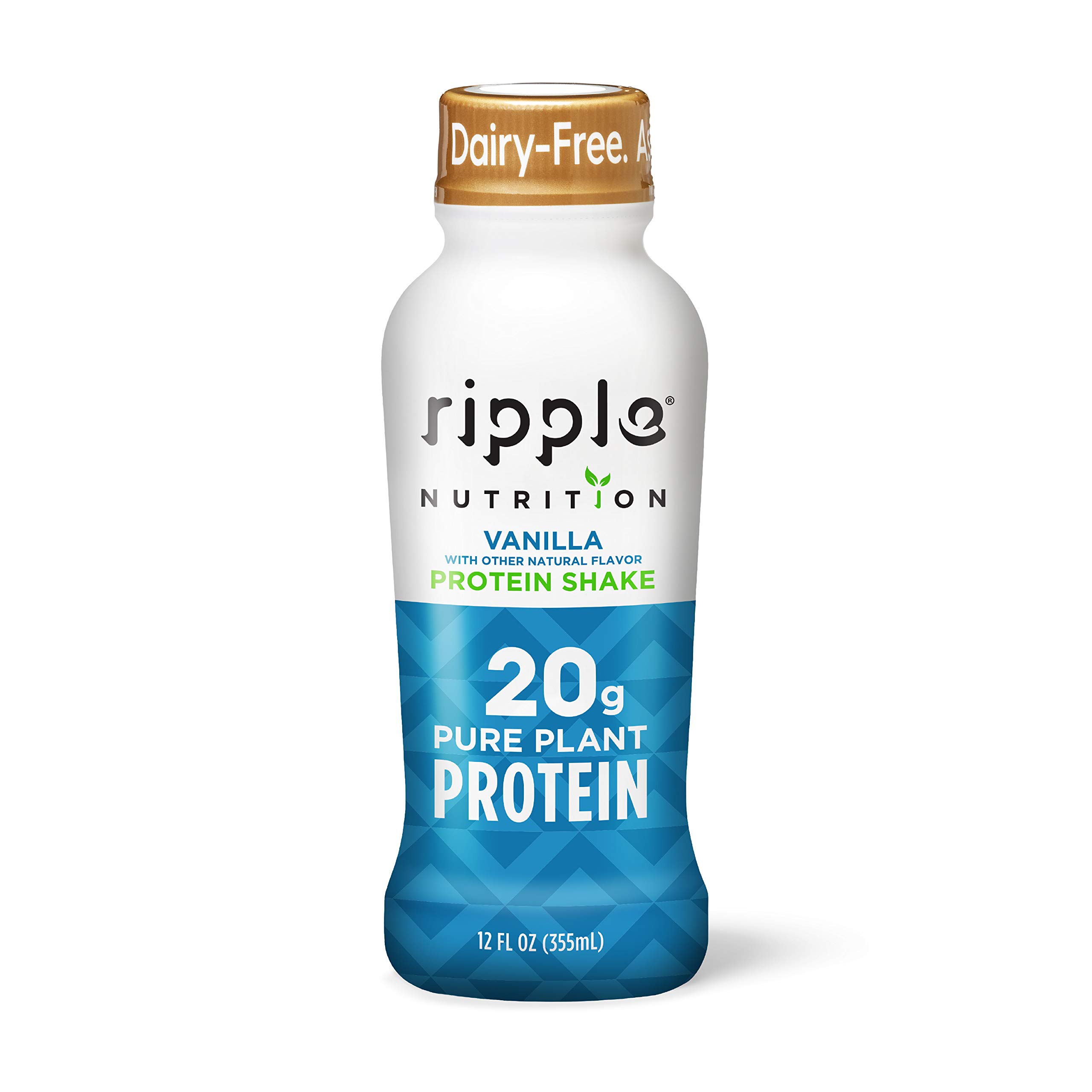 Ripple Vegan Protein Shake, Vanilla 20g Nutritious Plant Based Pea