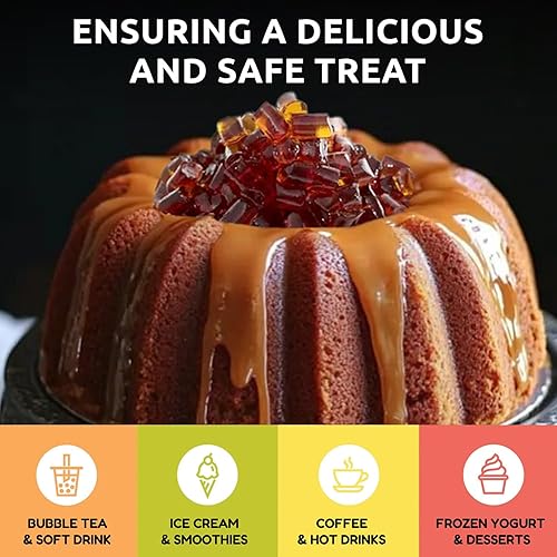 Miniatura 36 de Fanale Gelatina de coco nata de coco para té de burbujas de 8.3 libras Gelatina de lichi para té Boba, batidos, granizados, postres 8.3 libras