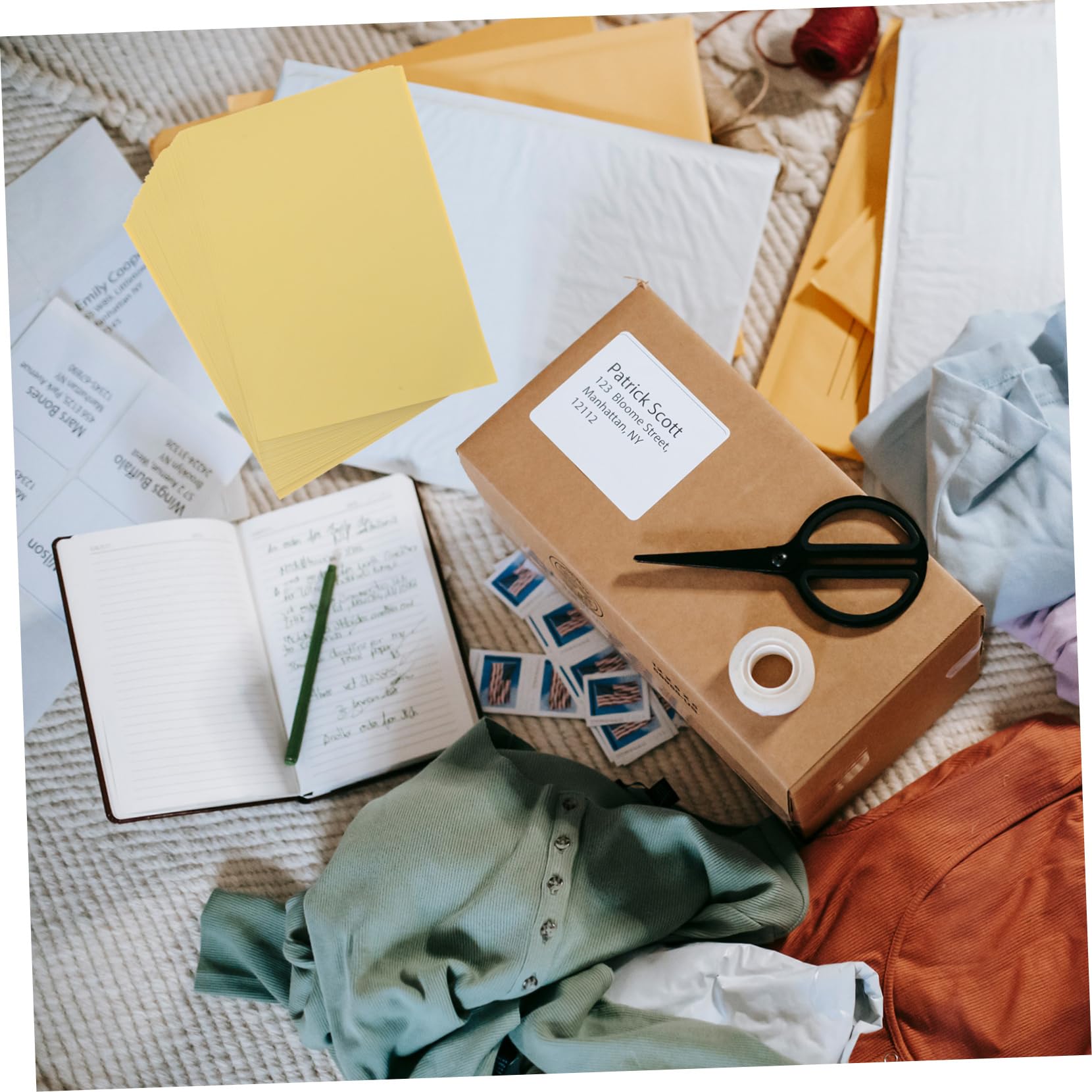 100fogli Carta Adesiva Stampabile Di Carta Autoadesiva Per Etichette e Progetti Artistici Per Ufficio e Uso Domestico Facile Da Scrivere e Applicare