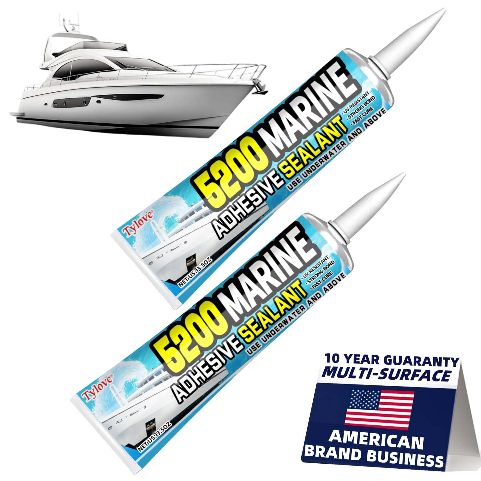 5200 Marine Sealant - Fast Cure Waterproof Adhesive -11