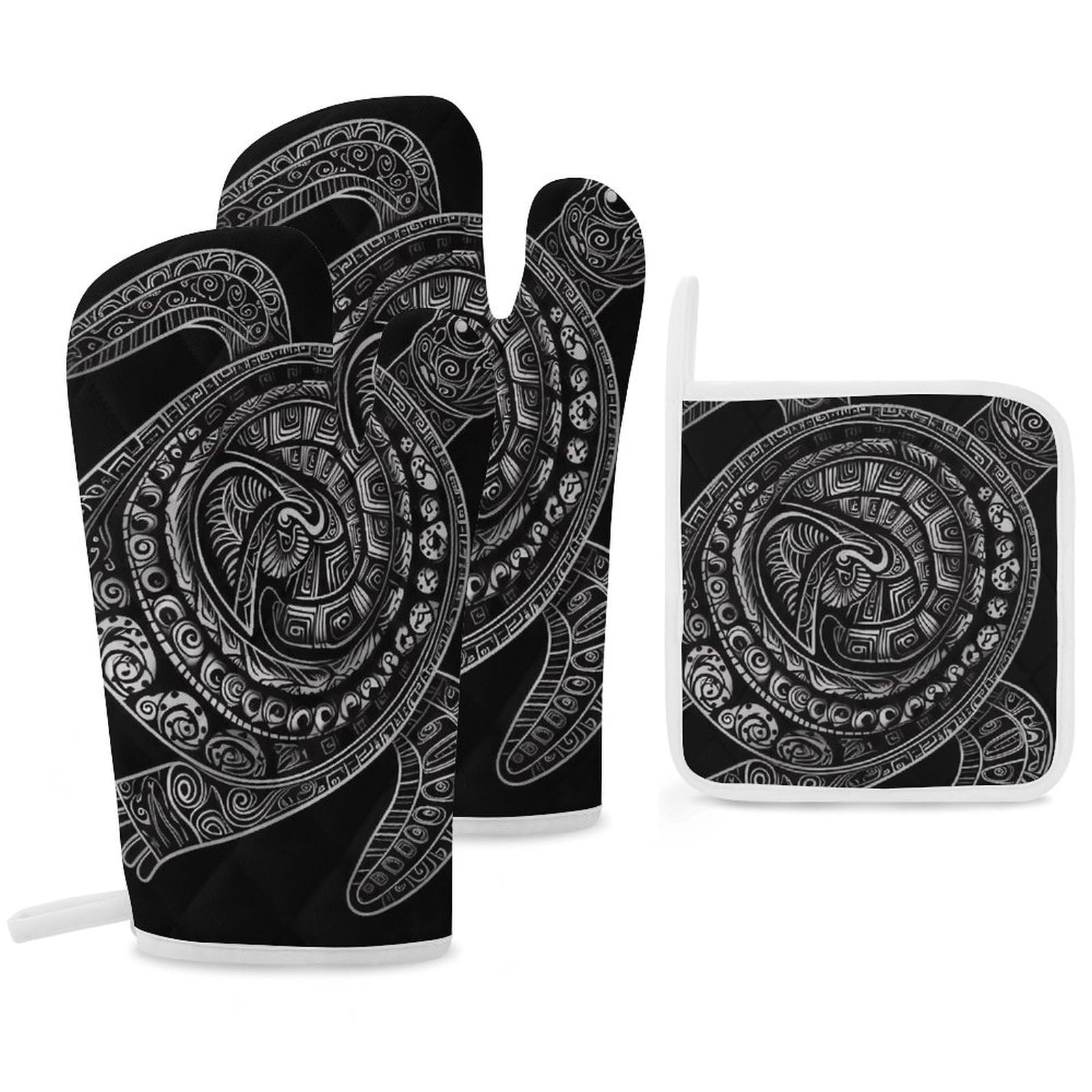 Gants de cuisine et maniques tortue pour cuisson et pâtisserie au quotidien