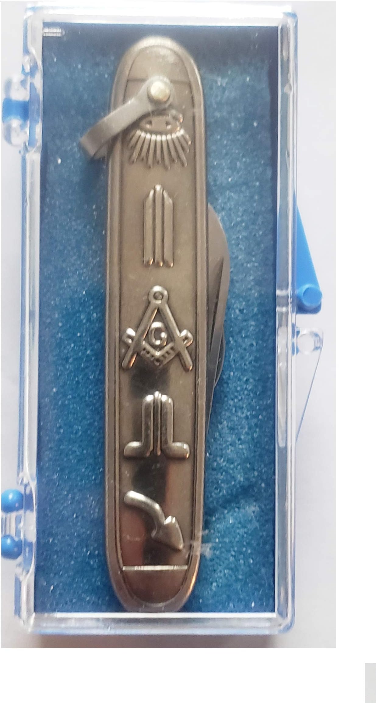RARE only ONE ON AMAZON:Square-and-Compasses Co.STEEL-FACED WORKING TOOLS LOGO GIFT MASONIC PEN POCKET KNIFE: MASON FREEMASON MASTER MASONIC MASONS' Free Mason Masonry Freemasonry Past Emblem