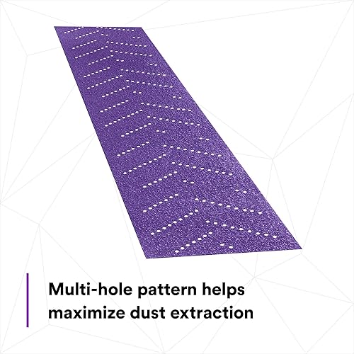 Miniatura 5 de 3M Cubitron II Hookit 34445 - Rollo de tira abrasiva para lijado de grado automotriz 150+ para retirar recubrimientos y reparación, lámina con