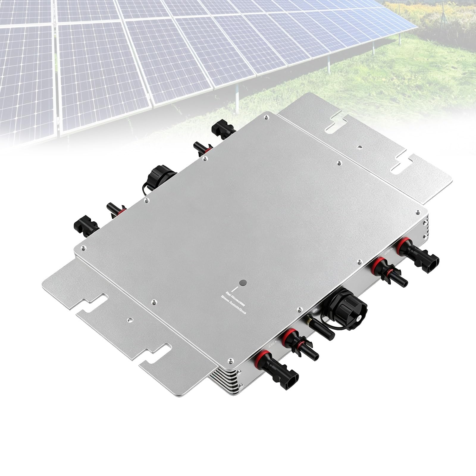Inversor Solar De Conexión A Microred, Convertidor Reversible Alimentado por Energía Solar, con Pantalla LCD para Monitorización De Datos De Ca, Diseño Apilable Plug-and-Play, para Escuelas,