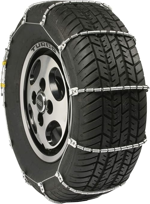 SCC SC1026 Radial Chain Cable Traction Tire Chain, Silver, Set of 2