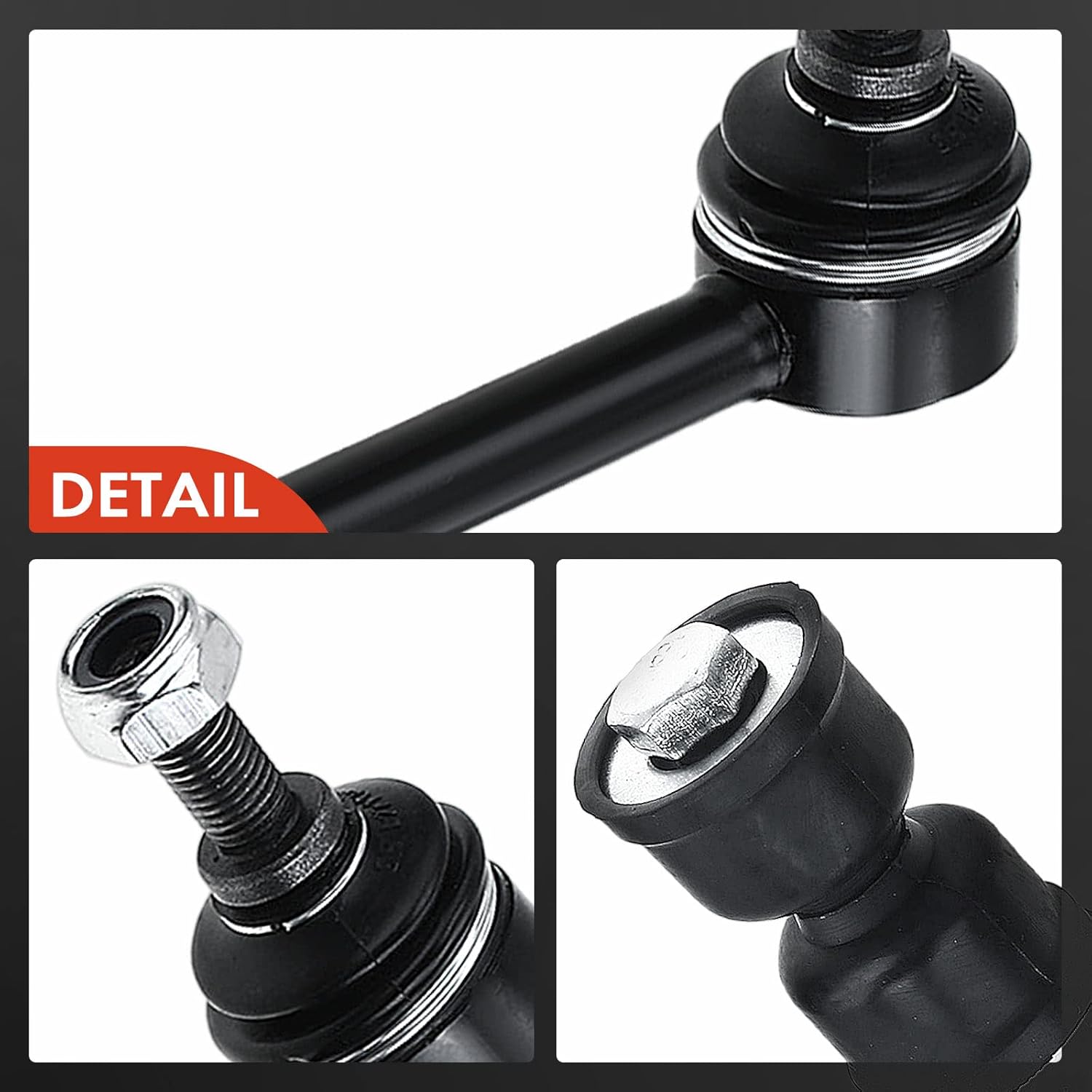 A-Premium Set of 4, Front & Rear Sway Bar Links Kit Stabilizer Bar Links Compatible with Buick Rendezvous, Terraza, Chevy Uplander, Venture, Oldsmobile Silhouette, Pontiac Aztek, Montana, Saturn Relay