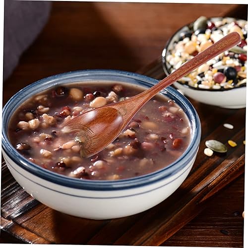 Miniatura 3 de NOLITOY 2pcs Ritual Spoon Wood Ladle Spoons Baby Spoons Wood Spoons Small Soup Spoons Stirring Spoons Chocolate Candies Wooden Candy Ramen Spoon