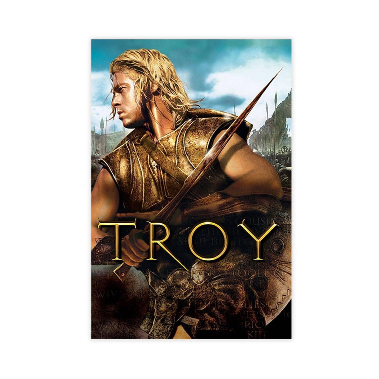 PHTHDB Troy Movie Poster Canvas Poster Bedroom Decor Gift