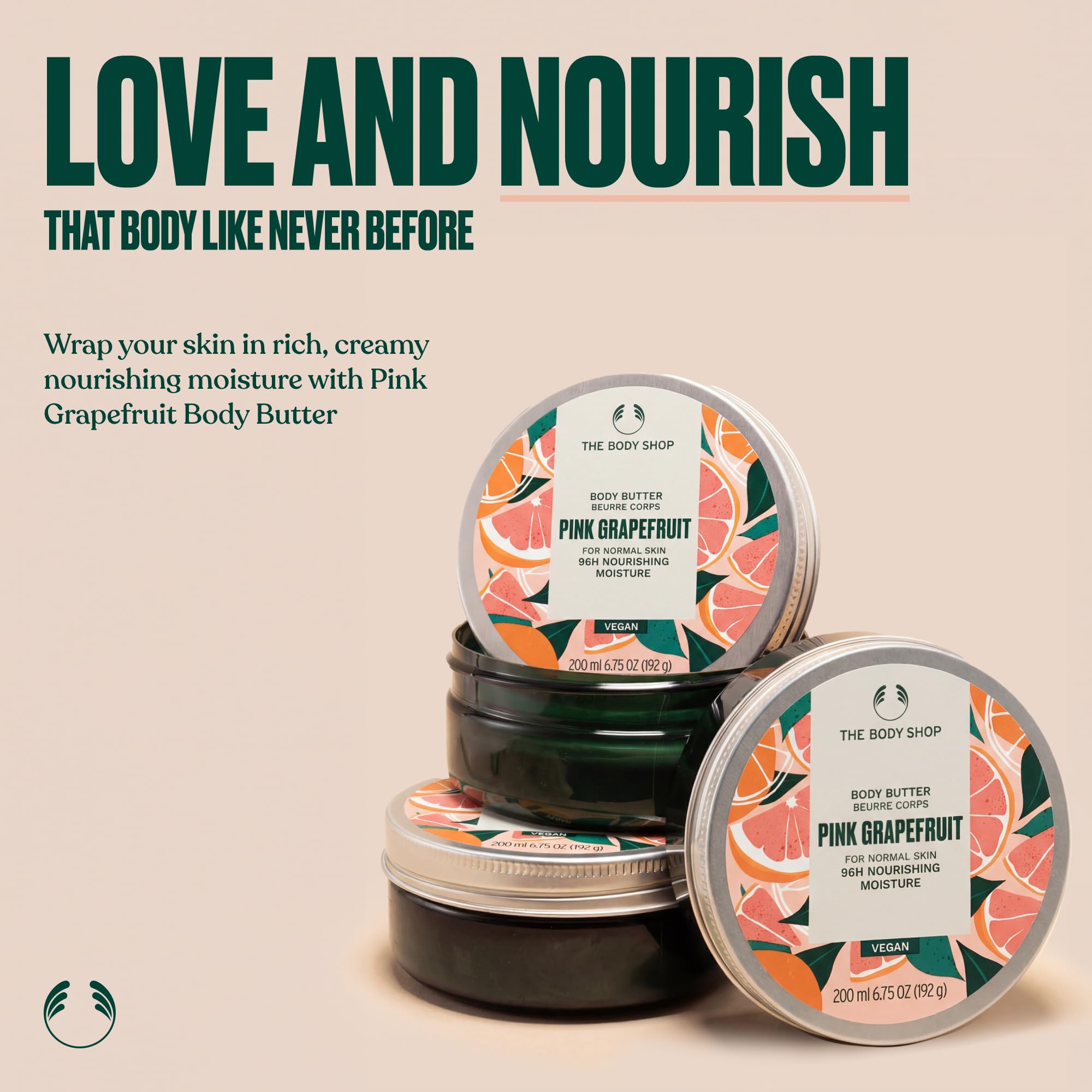 The Body Shop Masło do ciała, uniseks, różowy grejpfrut, 200 ml, 1 opakowanie (1 x 200 ml)