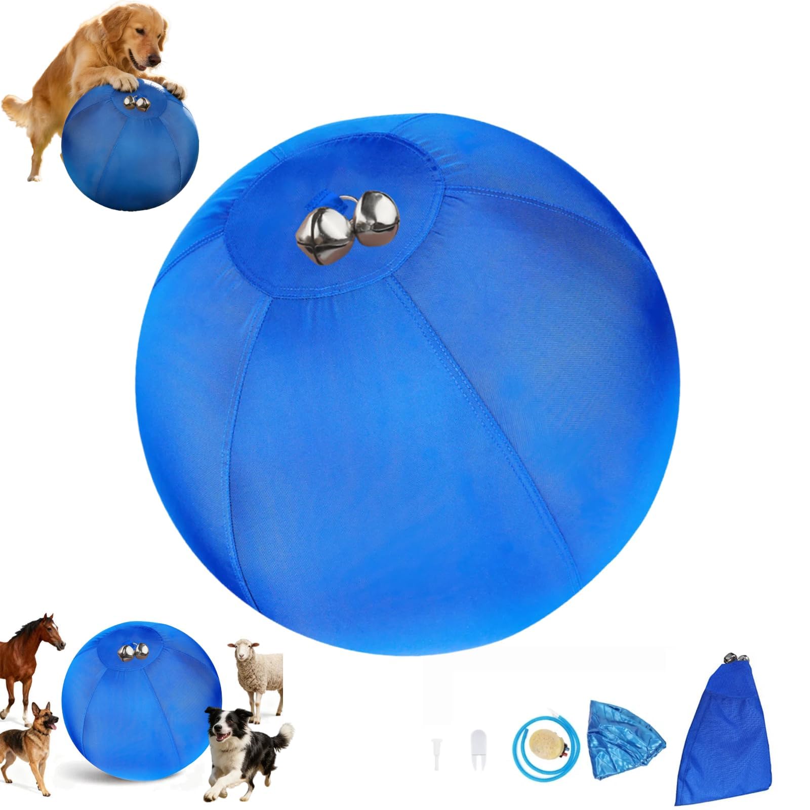 Dog Ball, Inflatable Herding Ball for Dogs & Horses,Interactive Dog Ball For Training, For Medium & Large Dogs,45x45cm (B)