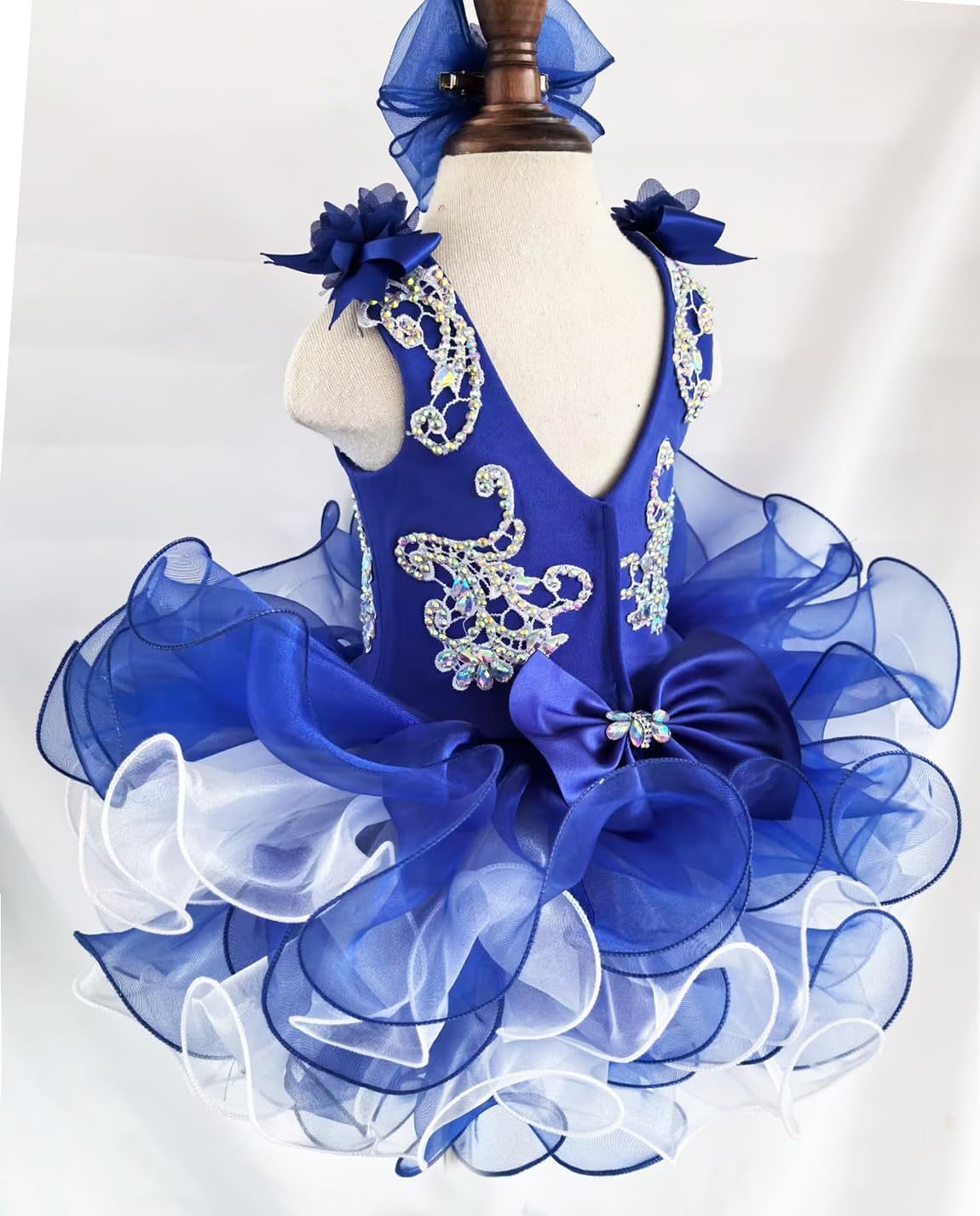 Jenniferwu G070A 乳児 幼児 赤ちゃん 新生児 小さな女の子 ページェント パーティー 誕生日ドレス