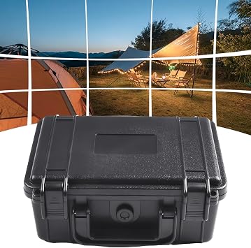 Explosionproof Box Tool Storage Case with Crushproof Customize Sponge, Portable Plastic Tool Box with Foam, Hard Protective Micro-Case for Tools(275 * 225 * 95mm)