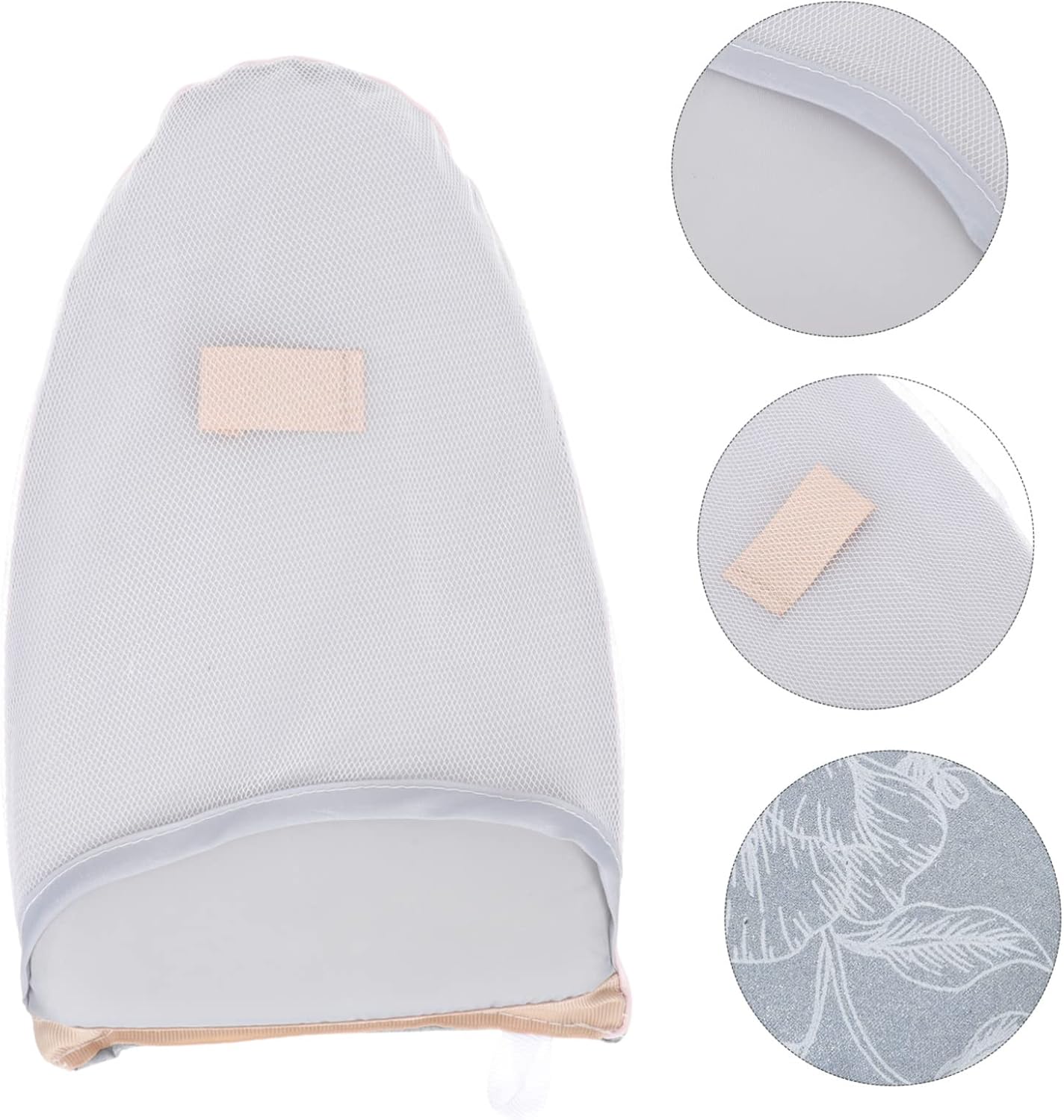 PRETYZOOM 5pcs Ironing Mitt for Handheld Steamers and Practical Glove for Safe Garment Steaming Portable Design for Home Use Grey Floral Pattern