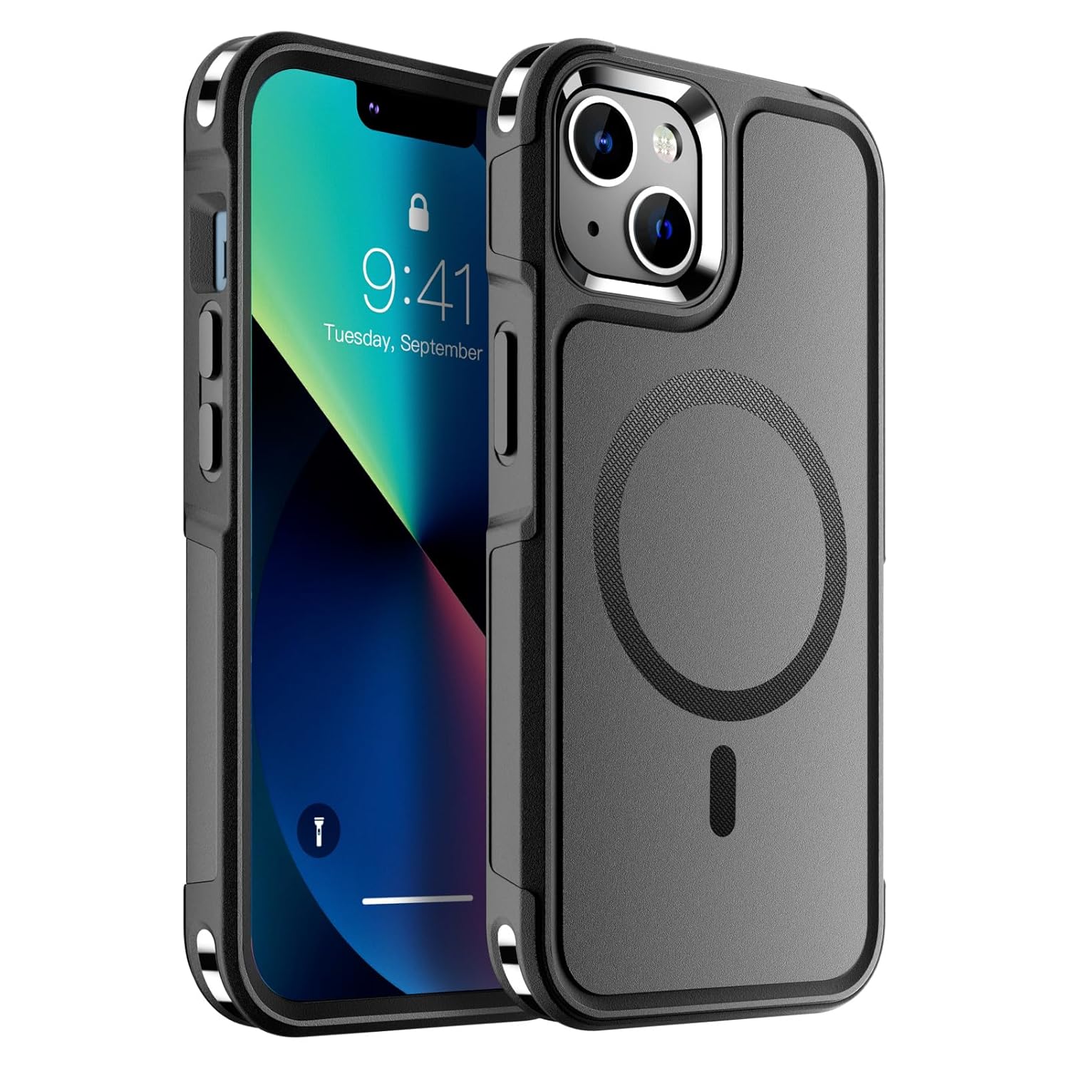 SUPFINE Magnetic for iPhone 13 Case Compatible with MagSafe 10 FT Military Grade Drop Protection Dual Layer Structure