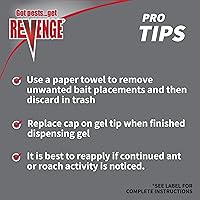 Vista 5 de Revenge - Cebo invisible de gel para hormigas y cucarachas, protección duradera para plagas domésticas