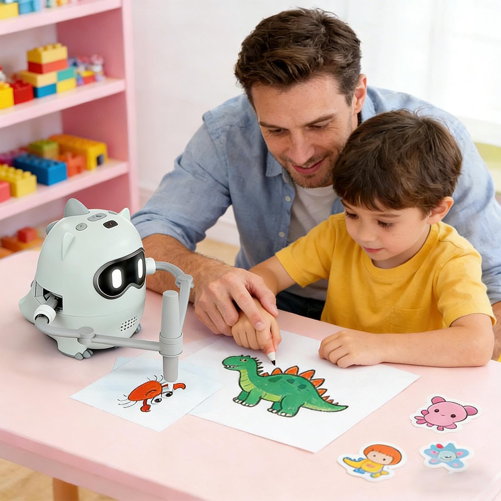 Robot Do Rysowania Dla Dzieci Interaktywne Inteligentne Zabawki Edukacyjne | Robot Rysujący Na Święto Dziękczynienia Do Klasy Przedszkola Domu Parku Dla Czasu Rodzinnego