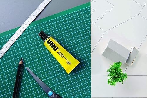 Miniatura 4 de UHU Tubo de pegamento transparente adhesivo multiusos de 11fl oz