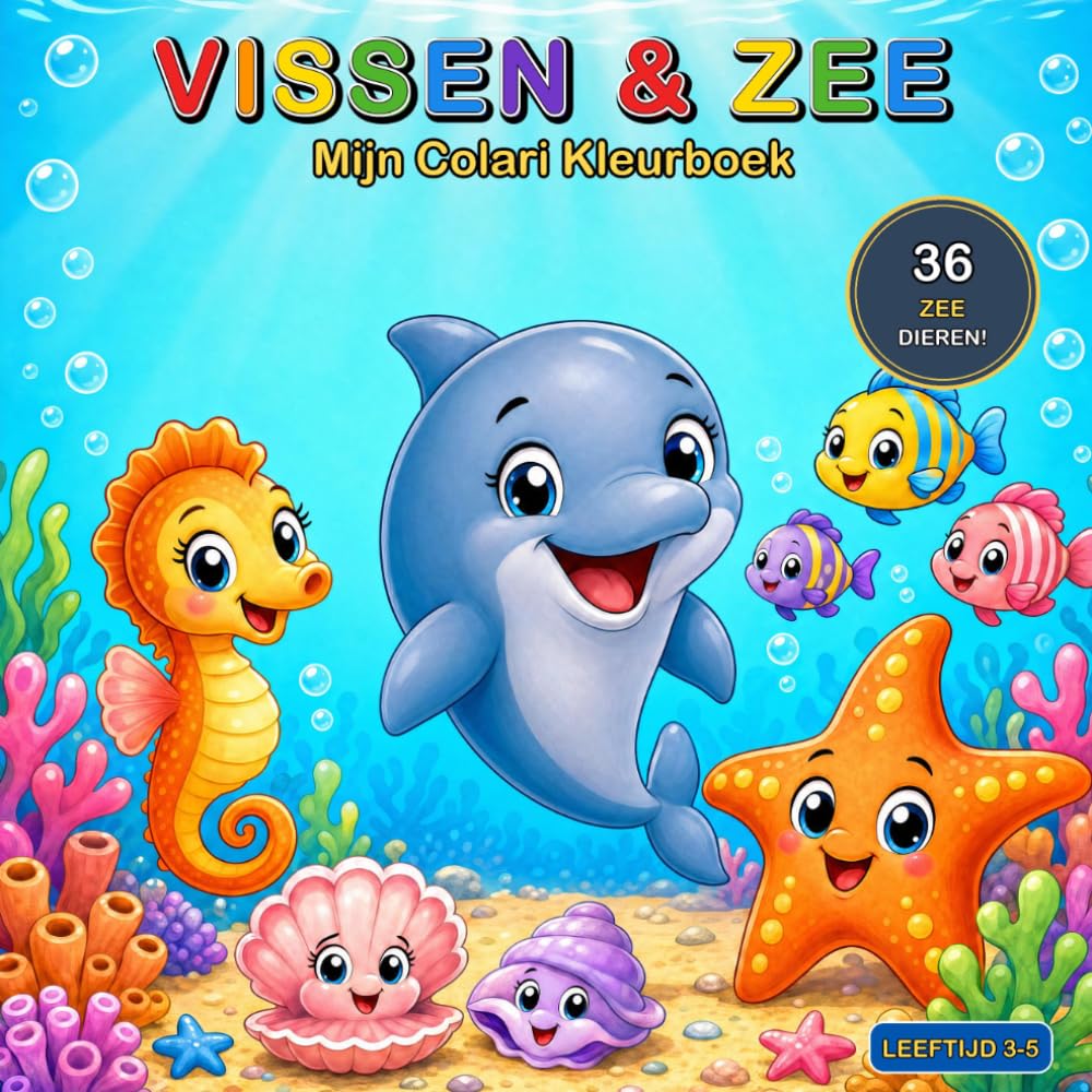 Mijn Colari Kleurboek: Vissen & Zee