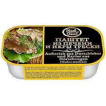 Best Time Cod Liver and Caviar Spread from Cod Roe 12 Pack 12 x 120 g