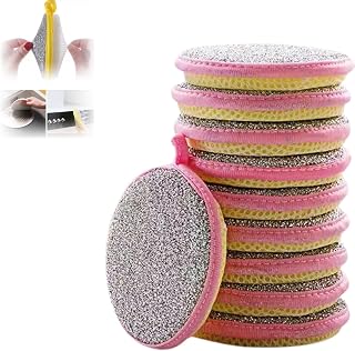 KitchVintalook 2-in-1 Dishwashing Scrub & Sponge for Kitchen – Pack of 5 – Dual-Sided Sponge for Cleaning Dishes, Cookwar... Price In India
