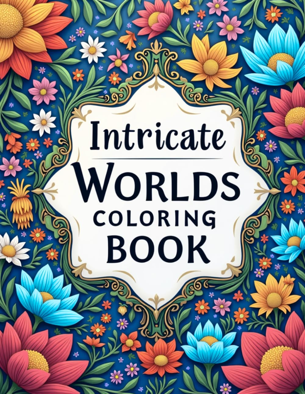 Intricate Worlds Coloring Book: A Detailed Fantasy Coloring Experience for Teens & Adults, Wild Magic of Enchanted Nature for Stress-Relief