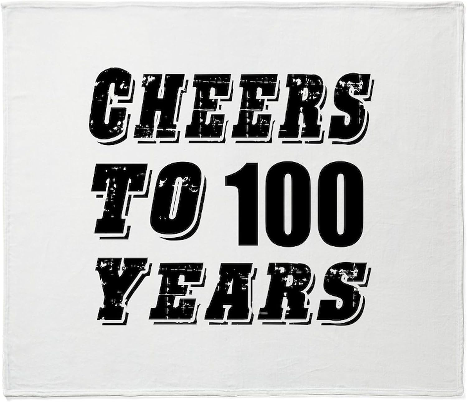 CafePress 100Th Birthday Pink Rose Throw Blanket Super Soft Fleece Plush Throw Blanket, 60"x50"