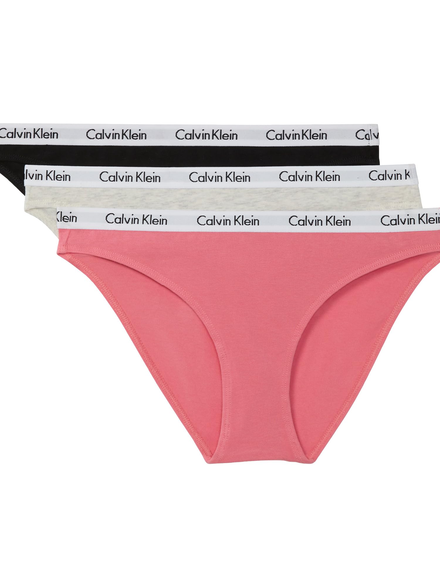 womens Carousel Logo Cotton Stretch Bikini Panties, 3 Pack Underwear