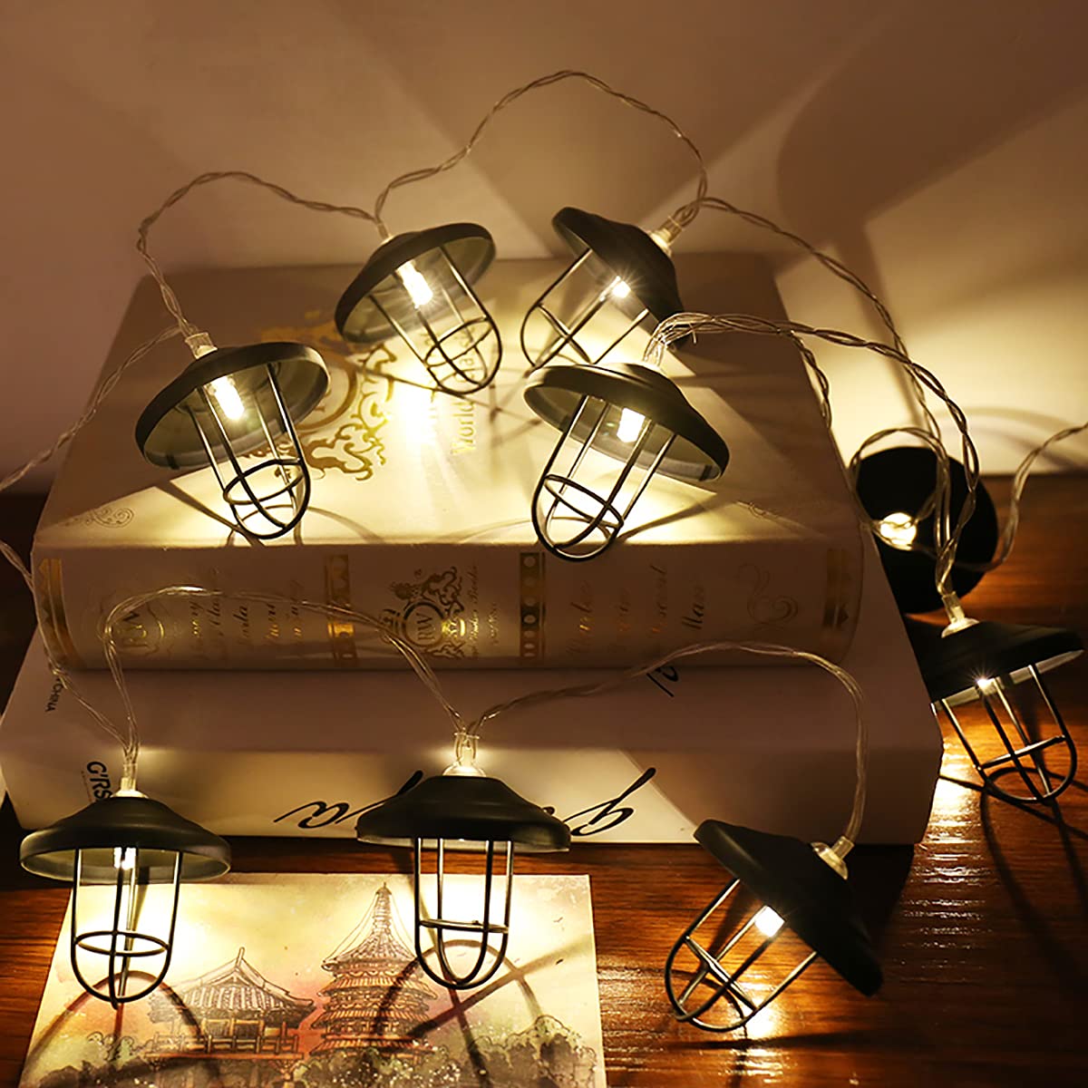 Luces De Cadena En Blanco Y Negro EMOS D4FW03 Cadena De Luces LED De