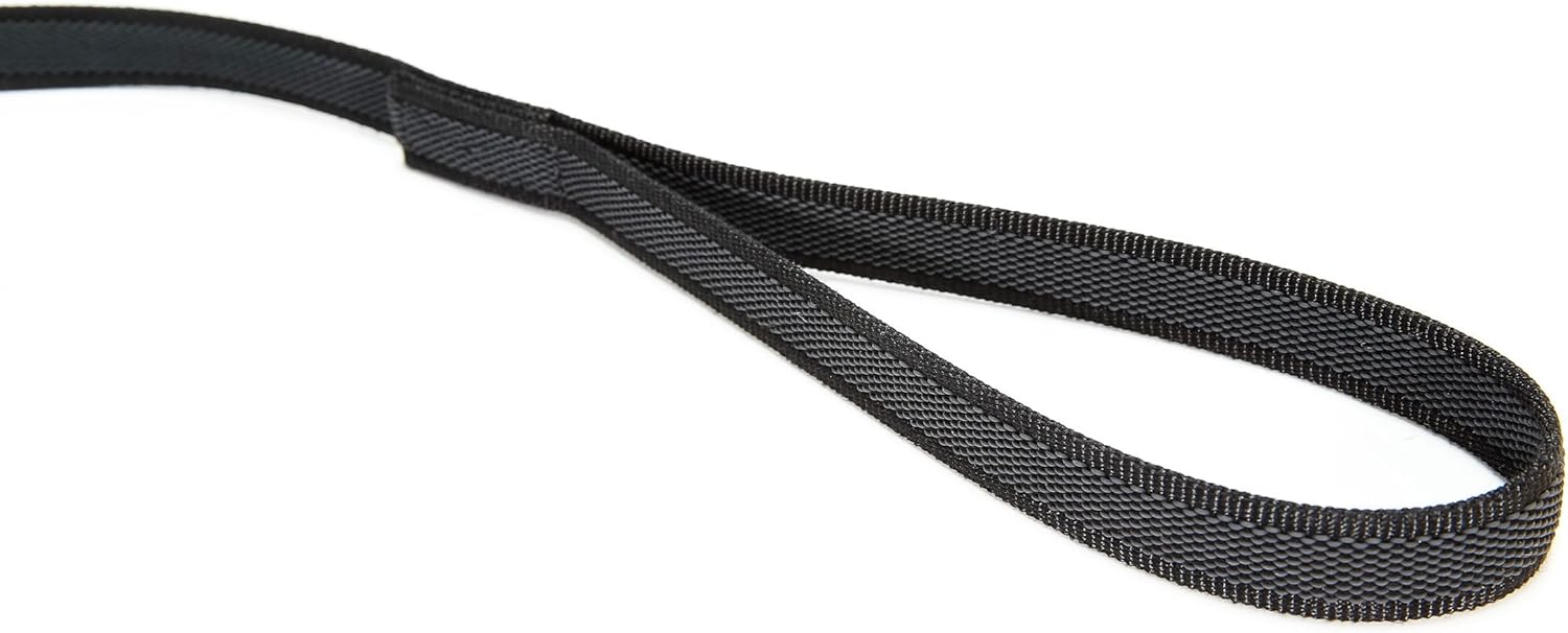 Color & Gray Super-Grip Leash with Handle, 0.55 in x 6.56 ft, Black-Gray