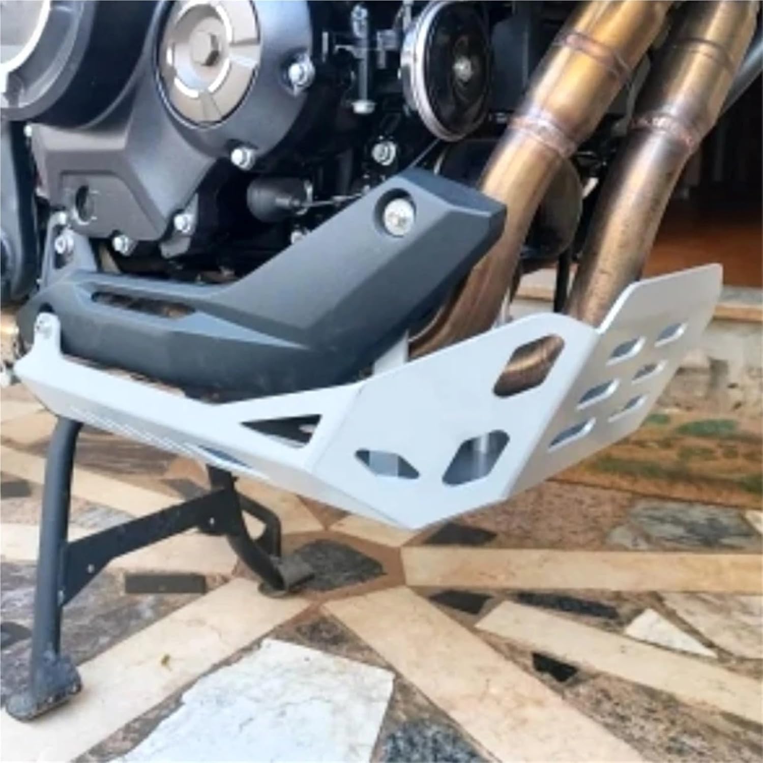 2023-2025 For VOGE Valico DS525X 525DSX DSX525 DSX 525 MotorBike Engine Protection Cover Chassis Guard Skid Plate Protector(Silver)