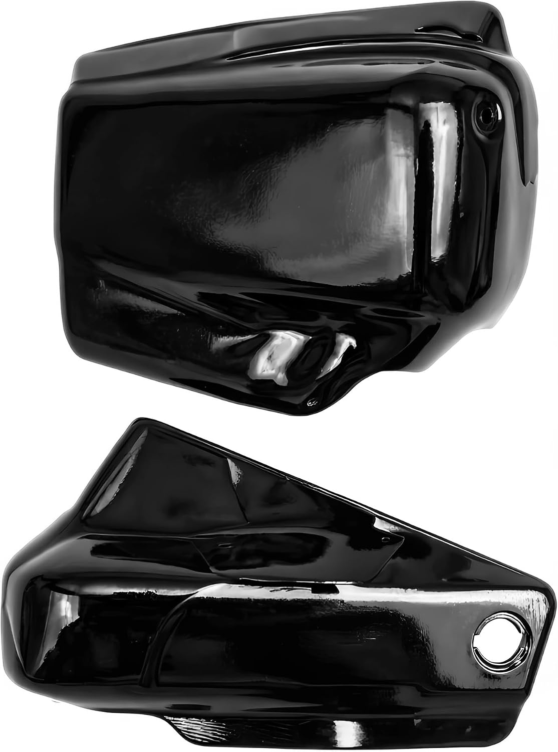 Motorcycle Left & Right Side Panel Fairing Battery Covers Panel for Yamaha Dragstar Vstar XVS1100 Classic 1999-2011 (Black)