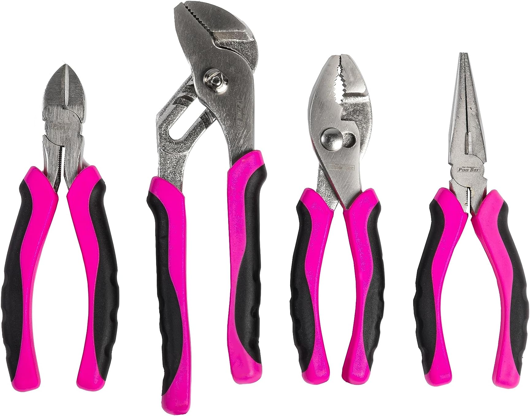The Original Pink Box 4-Piece Plier Set, Pink