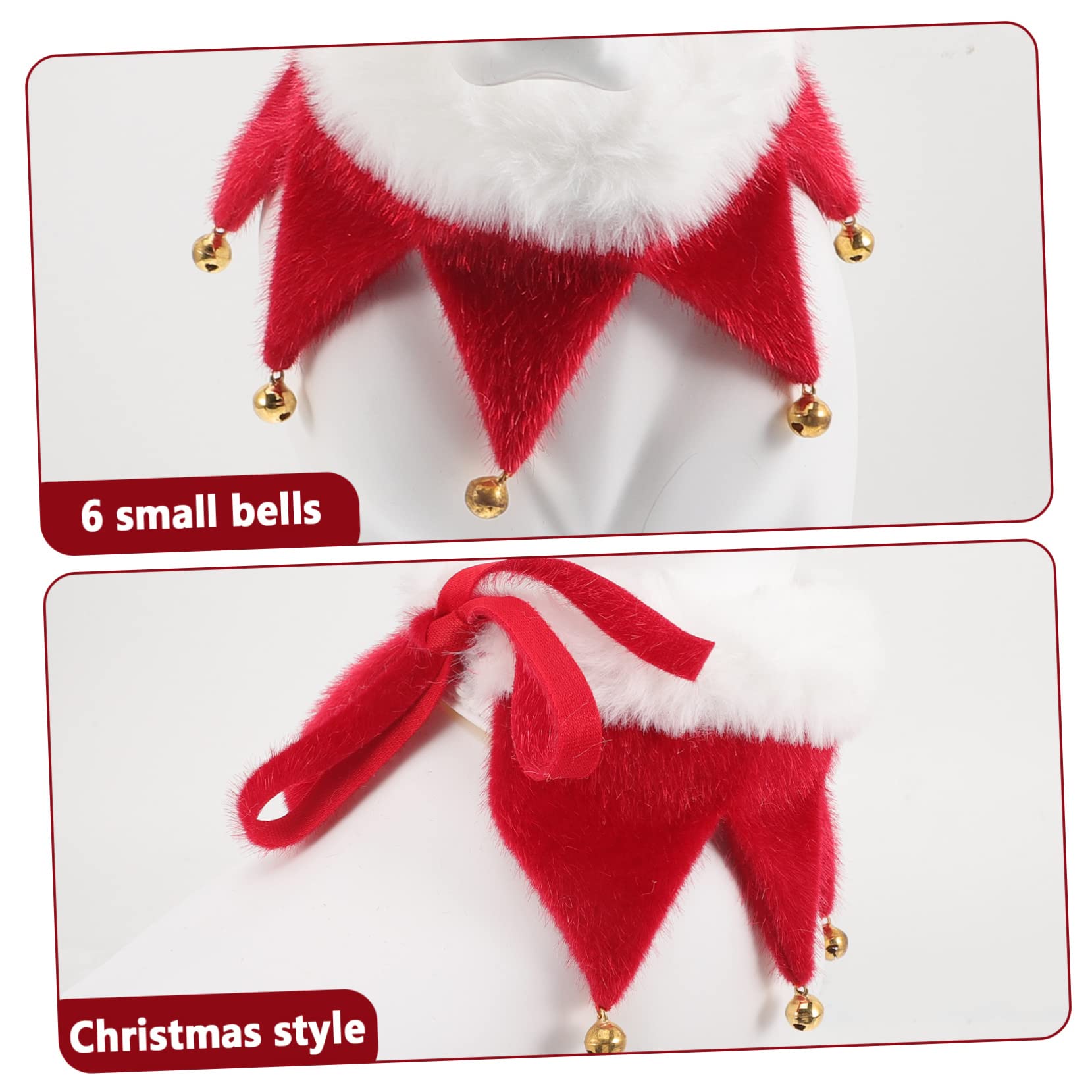 HANABASS Collier de Noël Ajustable avec Grelot pour Chien et Chat Design Festif et Confortable