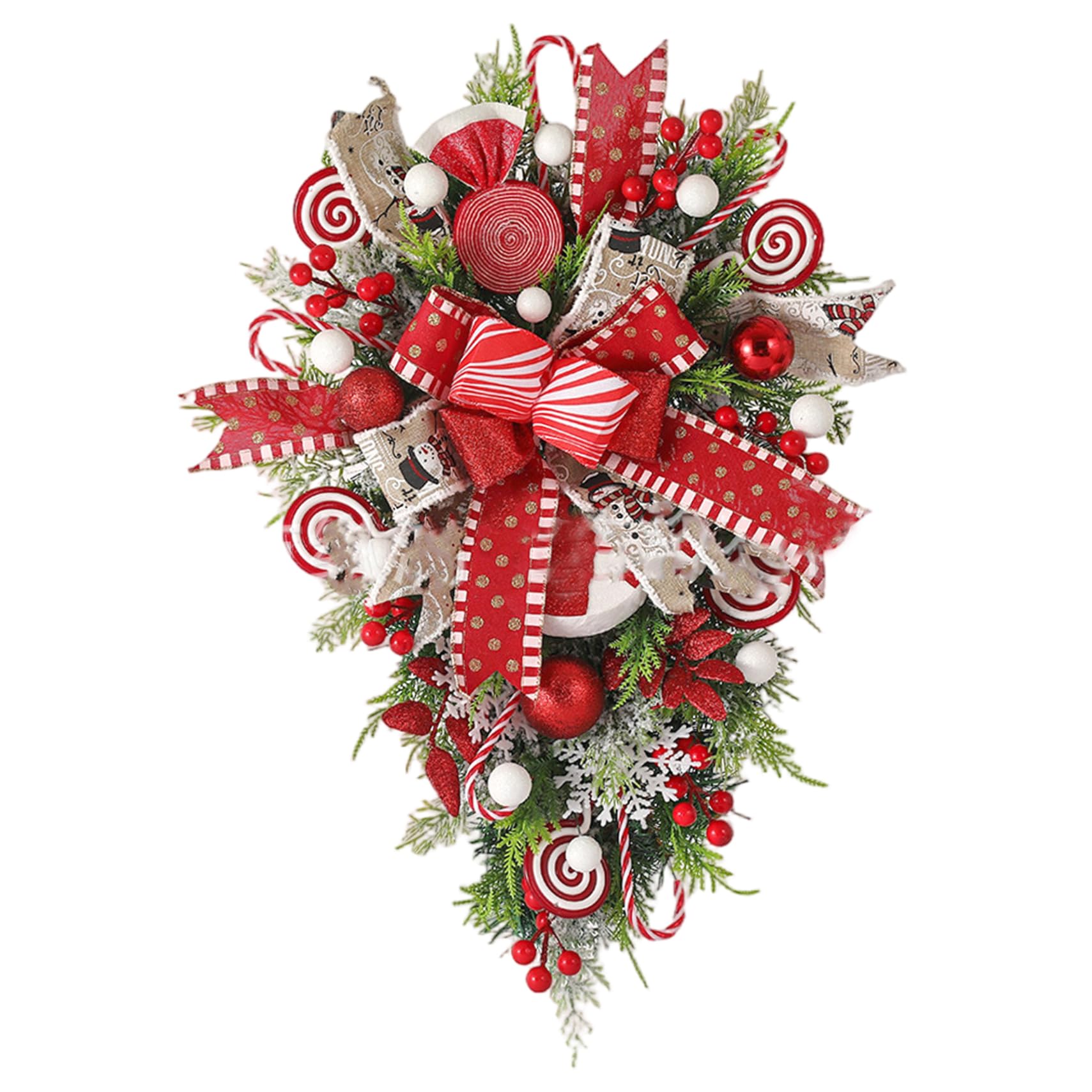 Couronne porte en canne à sucre pour illuminer vos fêtes