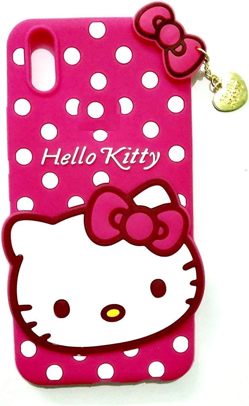 ORC Galaxy A50 Soft Silicone Cat Printed Hello Kitty Back Cover for Samsung Galaxy A50 (Pink)