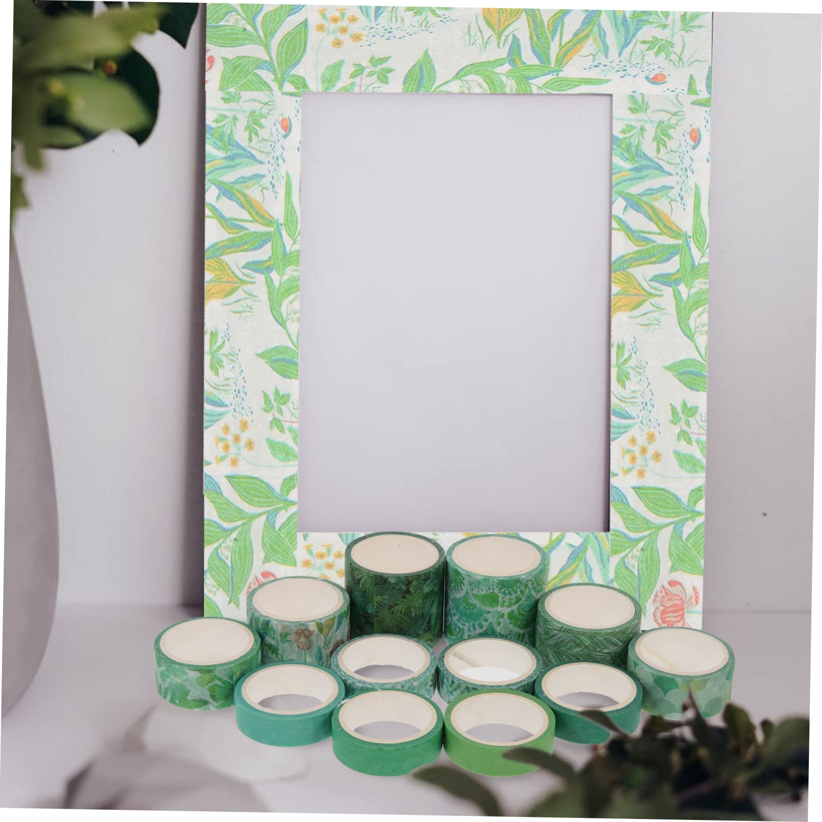 NUOBESTY 36 Nastro Adesivo Washi Colorato Per Scrapbooking Nastro Decorativo Per Fai Da Te Adesivi Per Diario e Artigianato Creativo Design Vivid Pattern