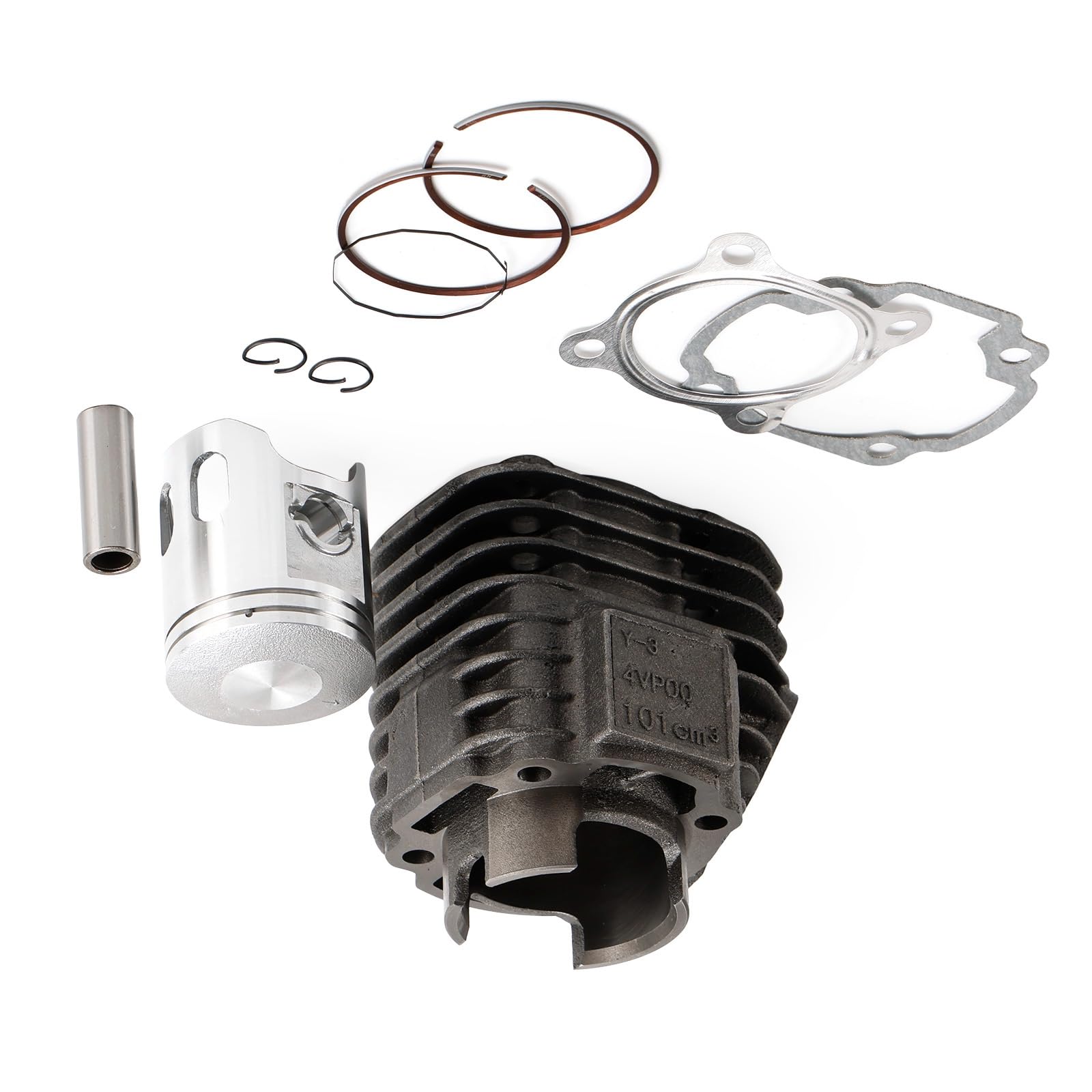 Topteng 100cc Cylinder Kit adapté pour Yamaha BWs Neo's Aerox Zuma 100-52mm Piston pin 14mm